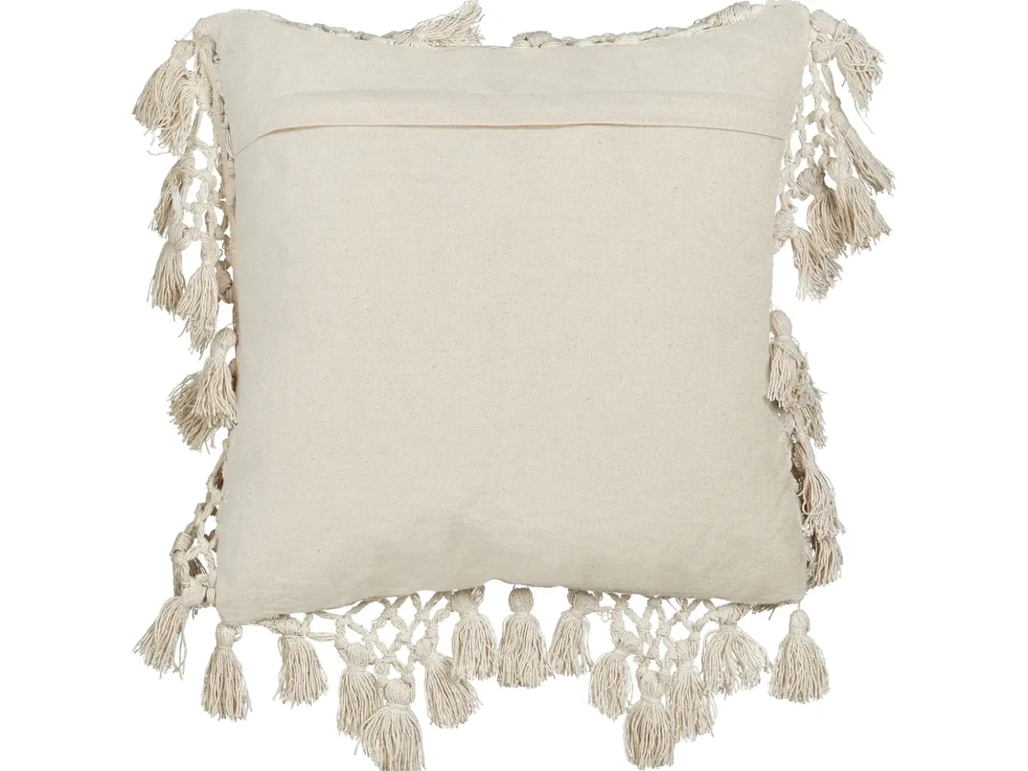 Set di 2 cuscini OLEARIA Cotone 45 x 45 cm Beige Tinta unita