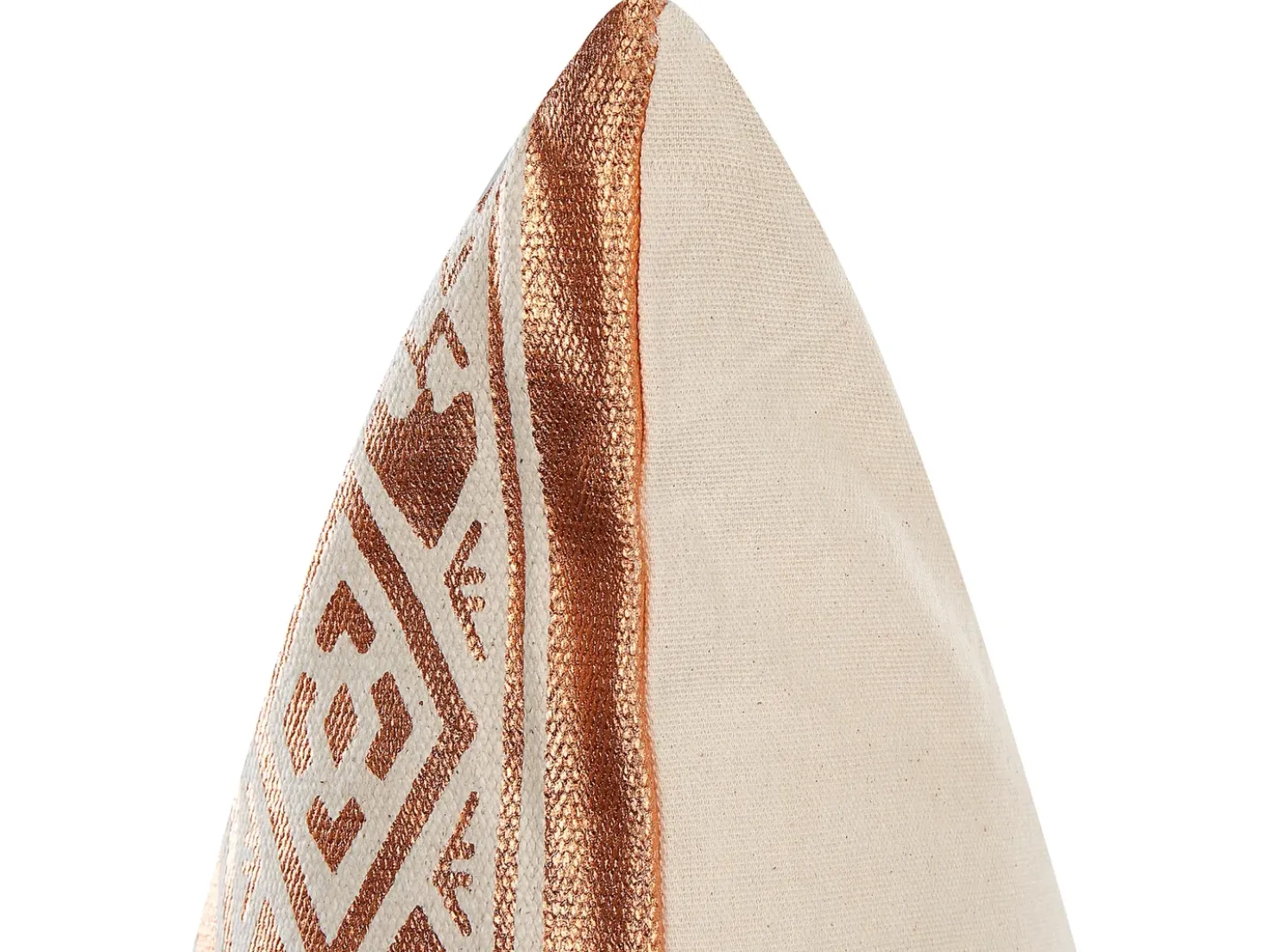 Set di 2 cuscini OUJDA Cotone 50 x 50 cm Rame Trama geometrica