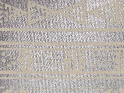 Set di 2 cuscini OUJDA Cotone 50 x 50 cm Argento Trama geometrica