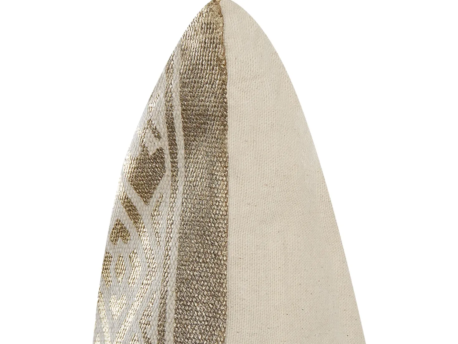 Set di 2 cuscini OUJDA Cotone 50 x 50 cm Oro Trama geometrica