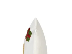 Set di 2 cuscini PALMIER Velluto 45 x 45 cm Bianco sporco Modello natalizio