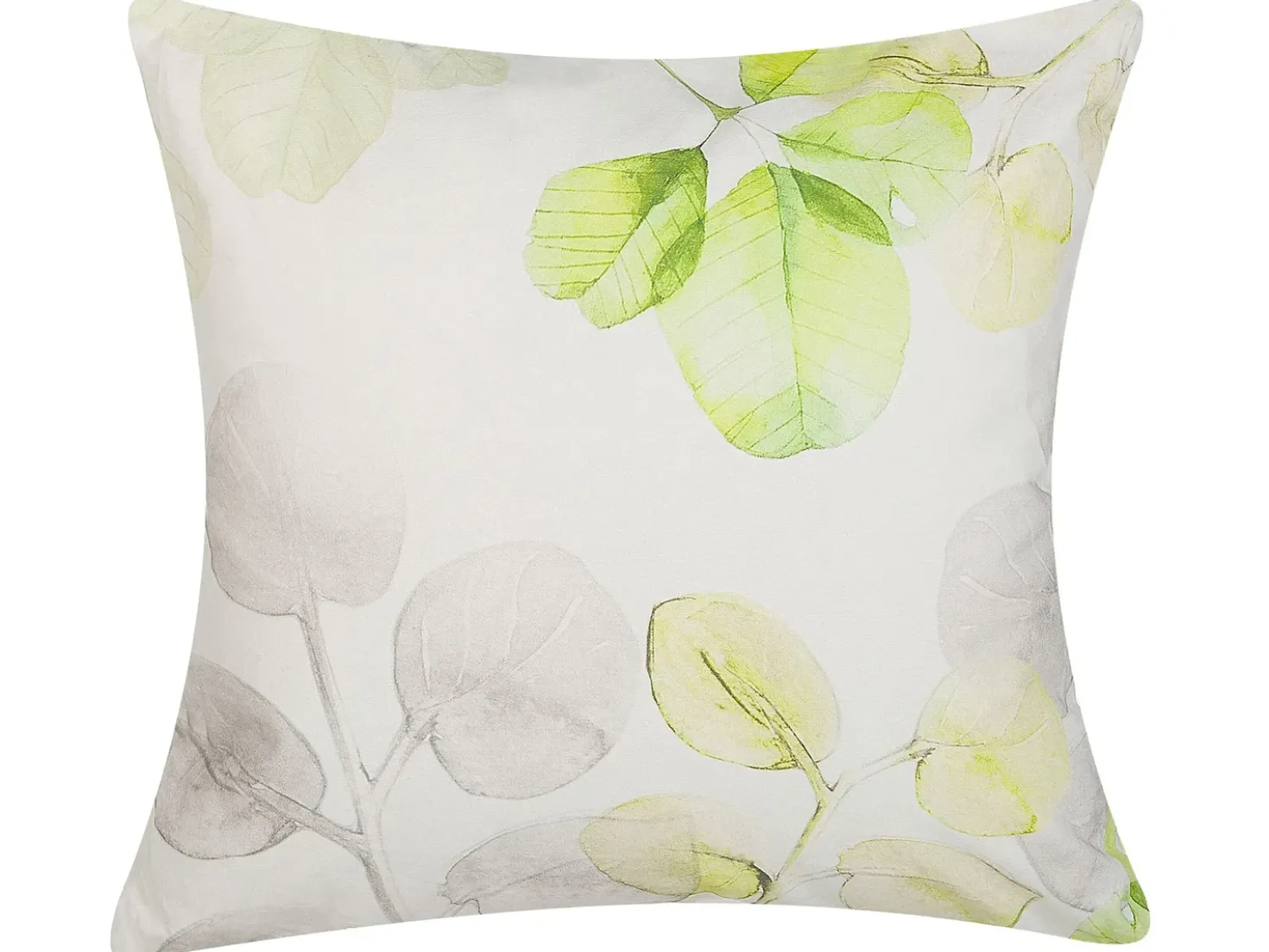 Set di 2 cuscini PEPEROMIA Cotone 45 x 45 cm Bianco Trama di piante