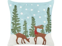 Set di 2 cuscini PEPPERMINT Cotone 45 x 45 cm Azzurro
