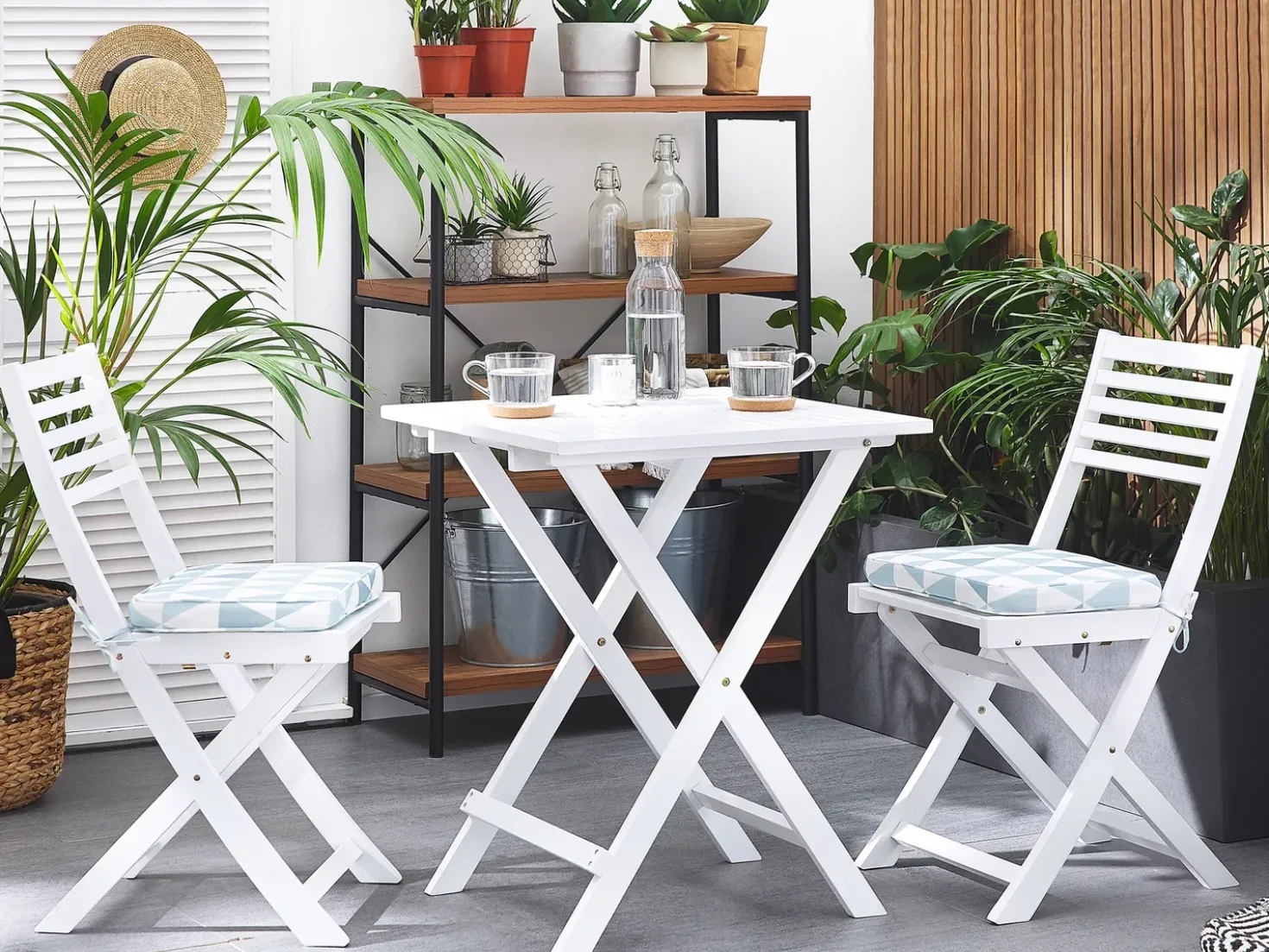 Set di 2 cuscini per sedie FIJI 29 x 38 cm Blu