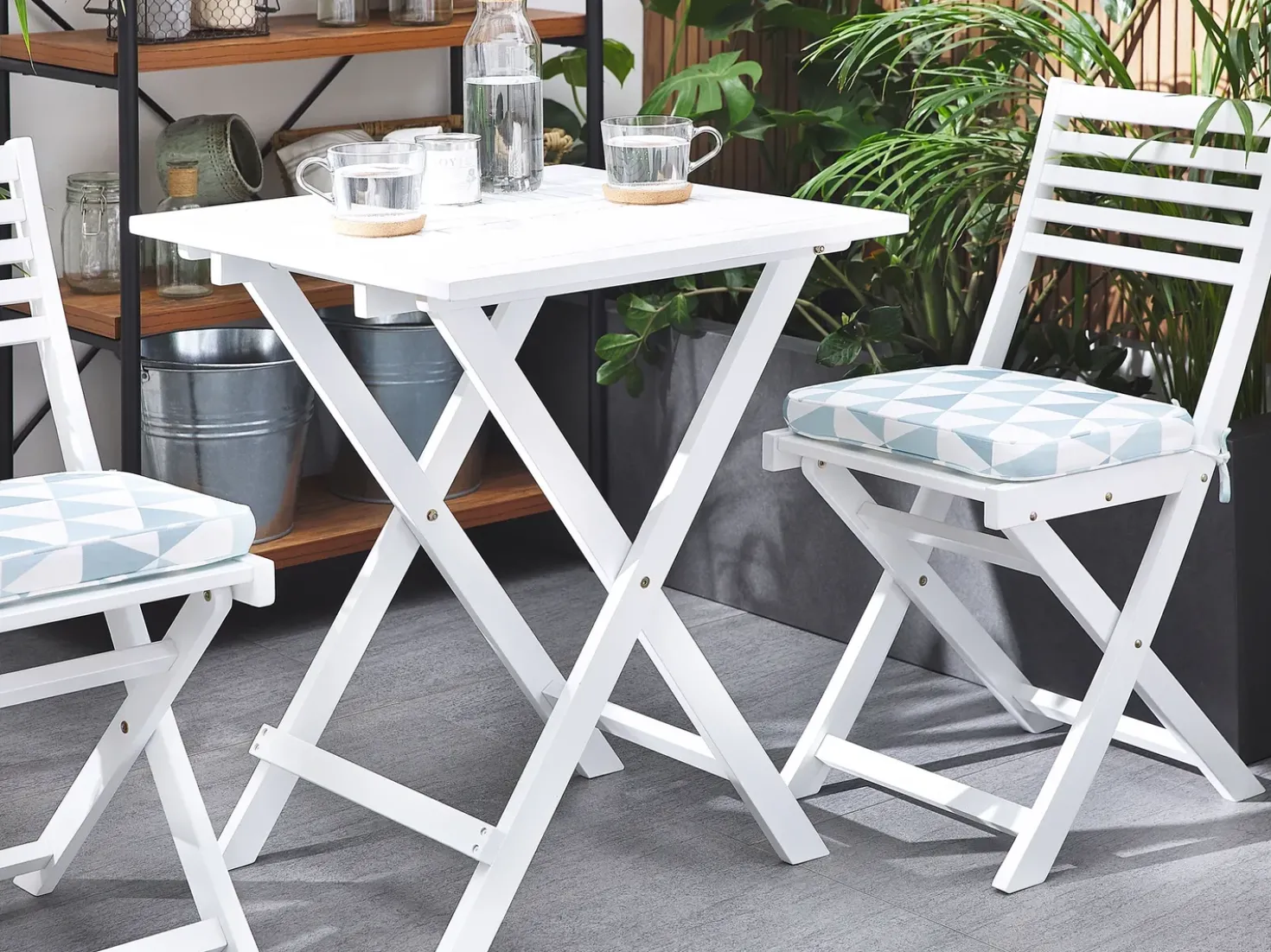 Set di 2 cuscini per sedie FIJI 29 x 38 cm Blu