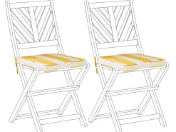 Set di 2 cuscini per sedie TERNI 37 x 34 cm Giallo