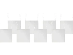 Set di 8 cuscini per sedie SASSARI PREMIUM 46 x 46 cm Bianco sporco