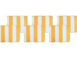 Set di 6 cuscini per sedie TOLVE 39 x 31 cm Giallo
