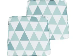 Set di 2 cuscini per sedie TERNI 37 x 34 cm Azzurro