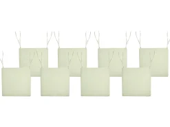 Set di 8 cuscini per sedie SASSARI PREMIUM 46 x 46 cm Verde chiaro