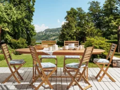 Set di 6 cuscini per sedie TOLVE 39 x 31 cm Azzurro