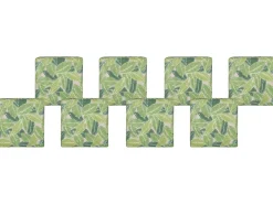Set di 8 cuscini per sedie SASSARI 46 x 46 cm Verde chiaro