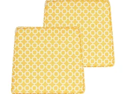 Set di 2 cuscini per sedie TERNI 37 x 34 cm Giallo