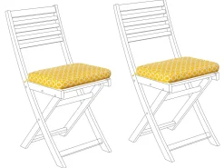 Set di 2 cuscini per sedie FIJI 29 x 38 cm Giallo