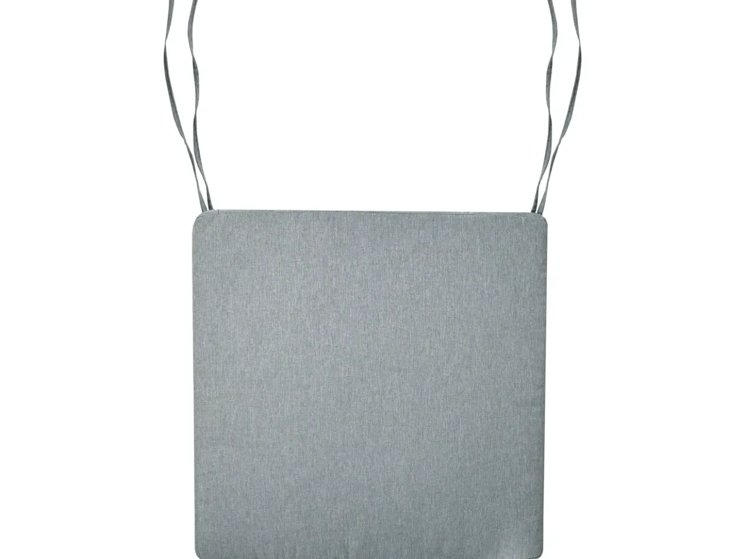 Set di 8 cuscini per sedie SASSARI PREMIUM 46 x 46 cm Grigio melange