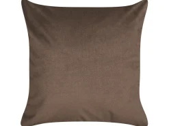 Set di 2 cuscini PHILODENDRON Velluto 45 x 45 cm Marrone Trama astratta