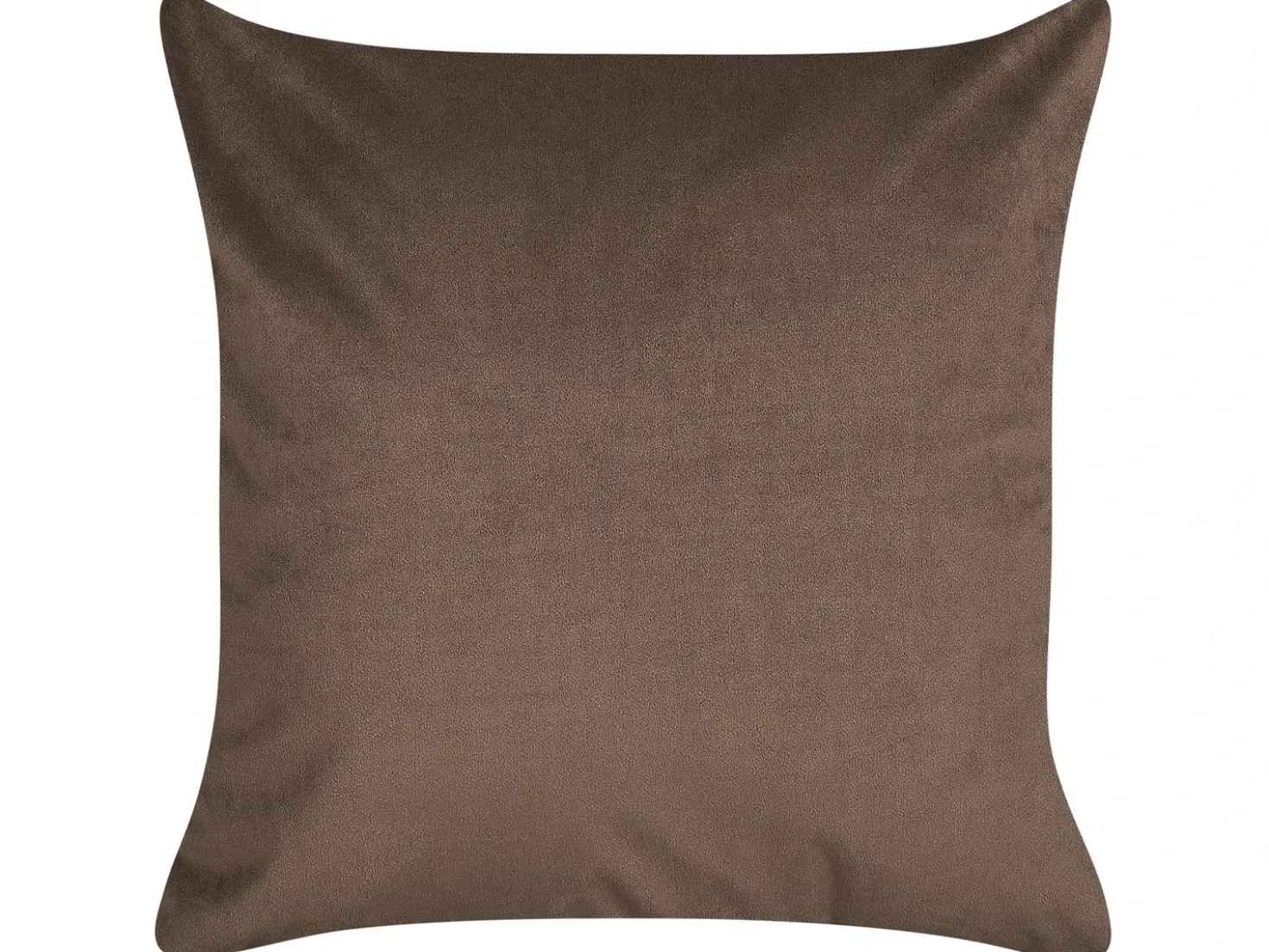 Set di 2 cuscini PHILODENDRON Velluto 45 x 45 cm Marrone Trama astratta