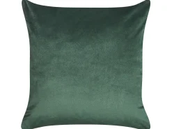 Set di 2 cuscini PHILODENDRON Velluto 45 x 45 cm Verde smeraldo Trama astratta