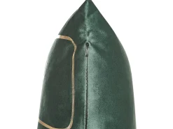 Set di 2 cuscini PHILODENDRON Velluto 45 x 45 cm Verde smeraldo Trama astratta