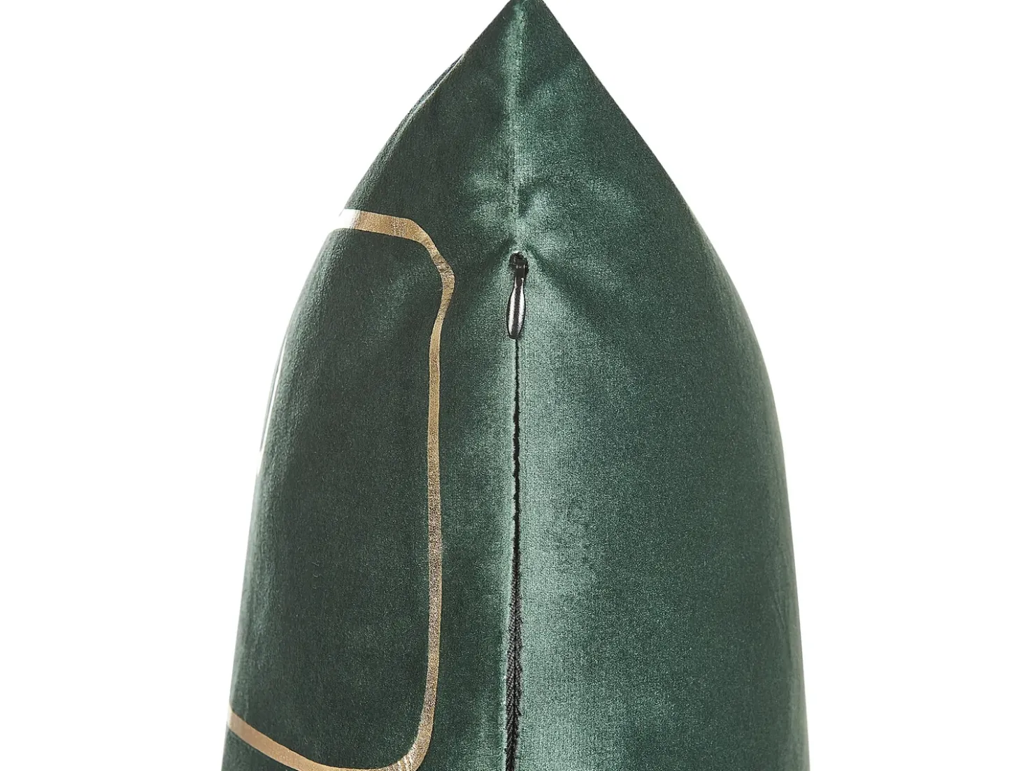 Set di 2 cuscini PHILODENDRON Velluto 45 x 45 cm Verde smeraldo Trama astratta