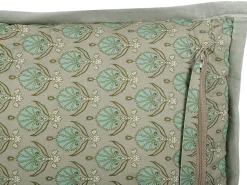 Set di 2 cuscini PICTUS Velluto 45 x 45 cm Verde Trama di piante