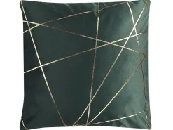 Set di 2 cuscini PINUS Velluto 45 x 45 cm Verde scuro Trama geometrica