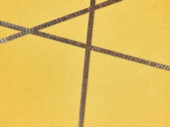Set di 2 cuscini PINUS Velluto 45 x 45 cm Giallo Trama geometrica