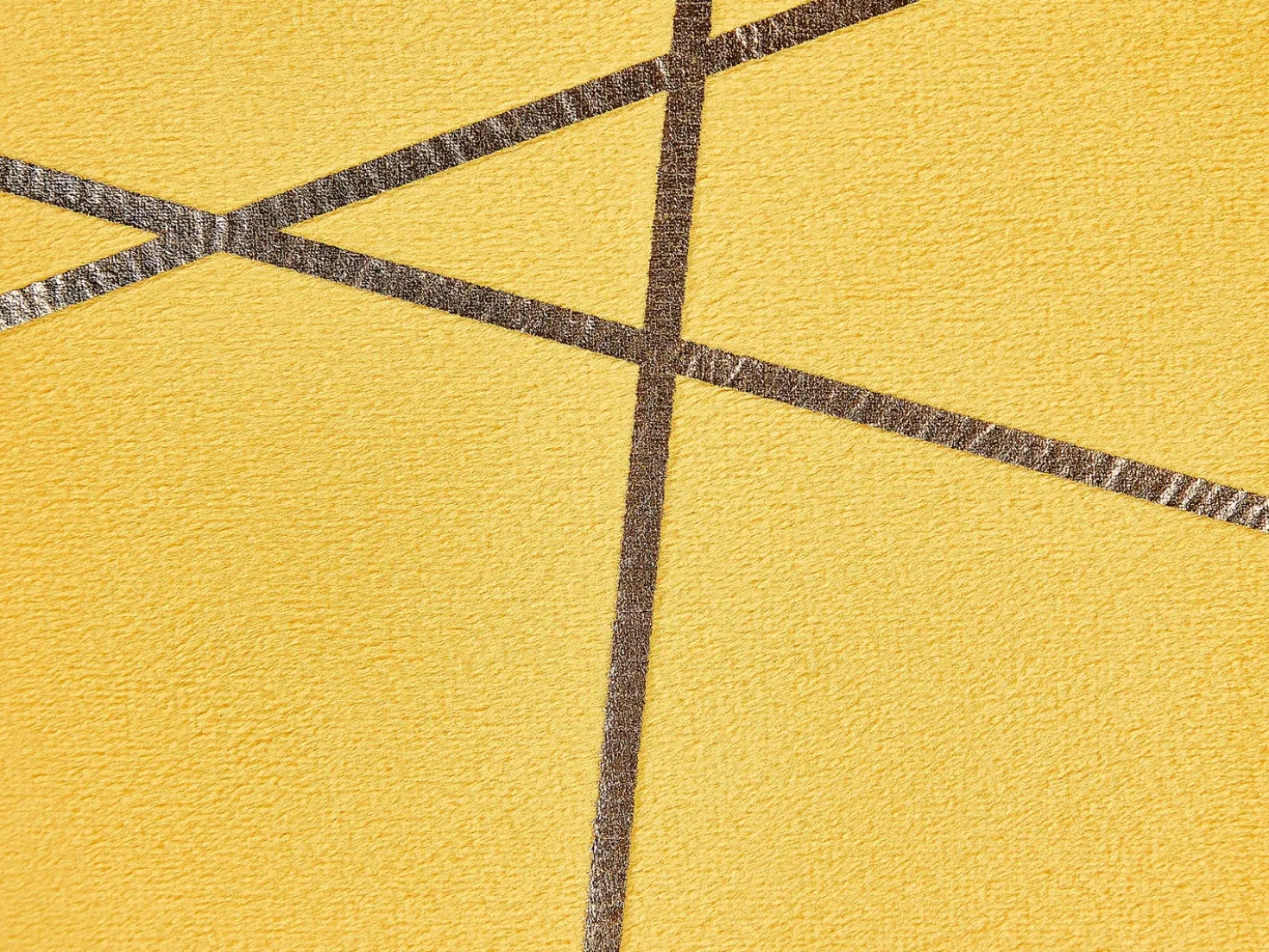 Set di 2 cuscini PINUS Velluto 45 x 45 cm Giallo Trama geometrica