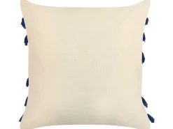 Set di 2 cuscini PLEIONE Cotone 45 x 45 cm Blu marino Trama geometrica
