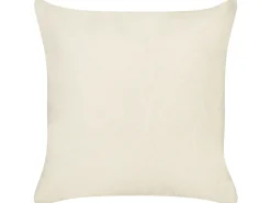 Set di 2 cuscini PLUMERIA Cotone 45 x 45 cm Beige Scritta