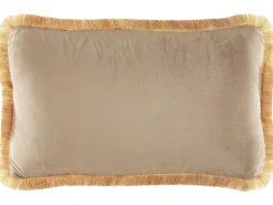 Set di 2 cuscini POTHOS Velluto 30 x 50 cm Beige Tinta unita
