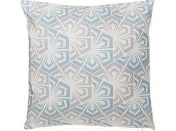 Set di 2 cuscini PRIMROSE 45 x 45 cm Azzurro Trama Ikat