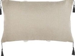 Set di 2 cuscini PULMONARIA 30 x 50 cm Beige Trama geometrica