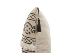 Set di 2 cuscini PULMONARIA 30 x 50 cm Beige Trama geometrica