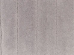 Set di 2 cuscini PUMILA Finta pelliccia 45 x 45 cm Grigio chiaro A strisce