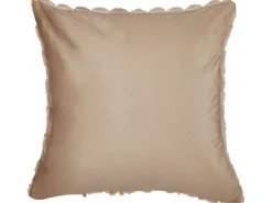 Set di 2 cuscini PURSLANE Finta pelliccia 43 x 43 cm Beige sabbia Trama geometrica