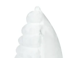Set di 2 cuscini RAKYA Finta pelliccia 45 x 45 cm Bianco A strisce