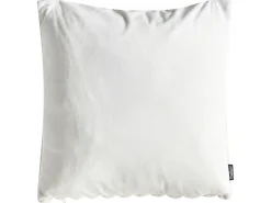 Set di 2 cuscini RAKYA Finta pelliccia 45 x 45 cm Beige chiaro A strisce