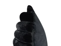 Set di 2 cuscini RAKYA Finta pelliccia 45 x 45 cm Nero A strisce