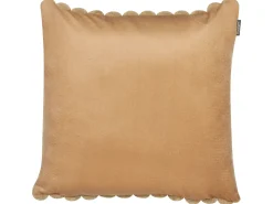 Set di 2 cuscini RAKYA Finta pelliccia 45 x 45 cm Marrone chiaro A strisce
