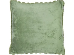 Set di 2 cuscini RAKYA Finta pelliccia 45 x 45 cm Verde A strisce
