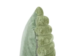 Set di 2 cuscini RAKYA Finta pelliccia 45 x 45 cm Verde A strisce