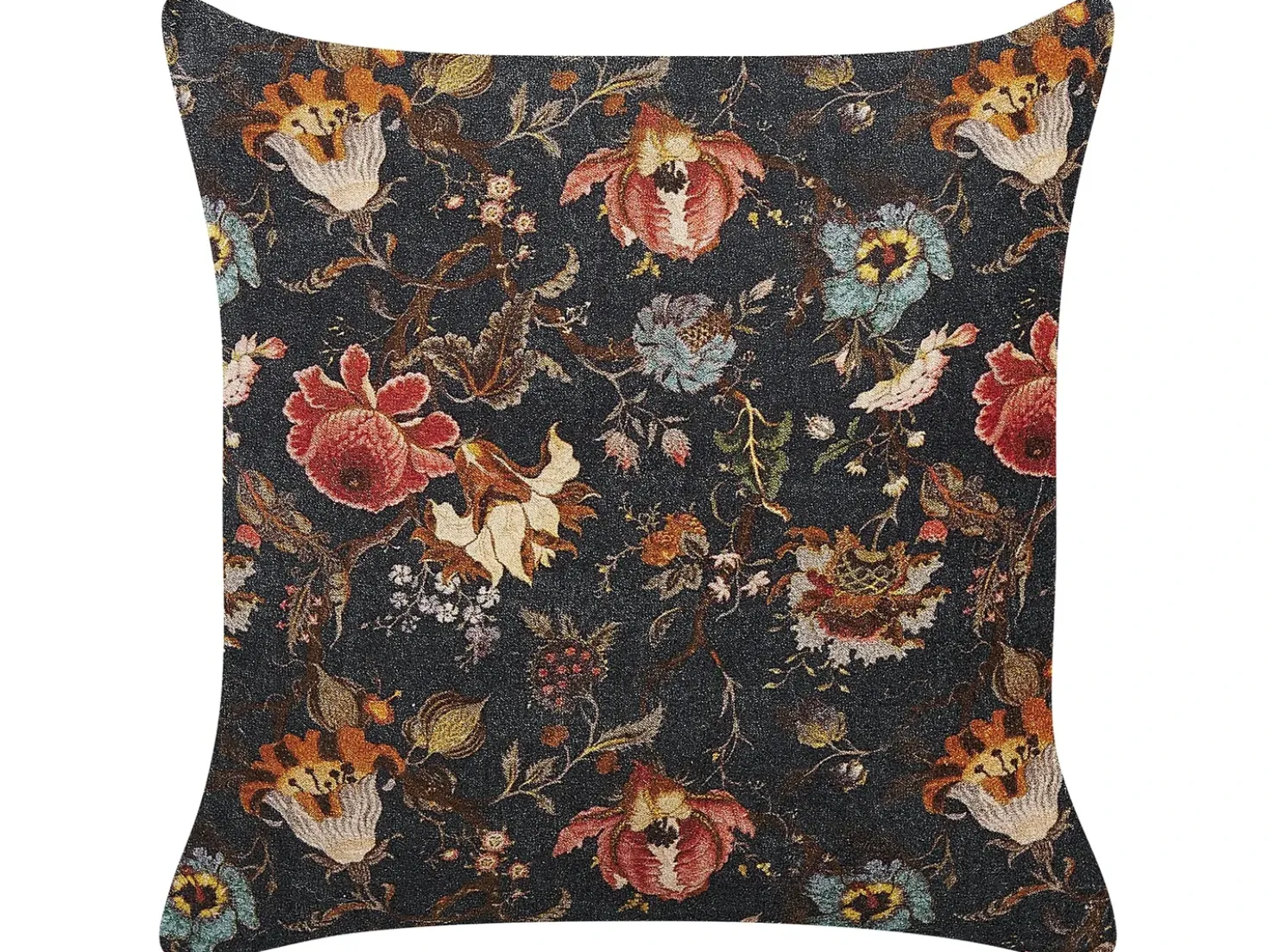 Set di 2 cuscini RAMONDA Velluto 45 x 45 cm Multicolore Trama floreale