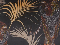 Set di 2 cuscini RAMTEK Velluto 45 x 45 cm Nero Trama animale