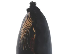 Set di 2 cuscini RAMTEK Velluto 45 x 45 cm Nero Trama animale