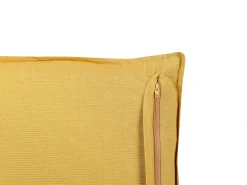 Set di 2 cuscini RAPIS Velluto 45 x 45 cm Giallo Trama geometrica