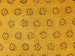 Set di 2 cuscini RAPIS Velluto 45 x 45 cm Giallo Trama geometrica