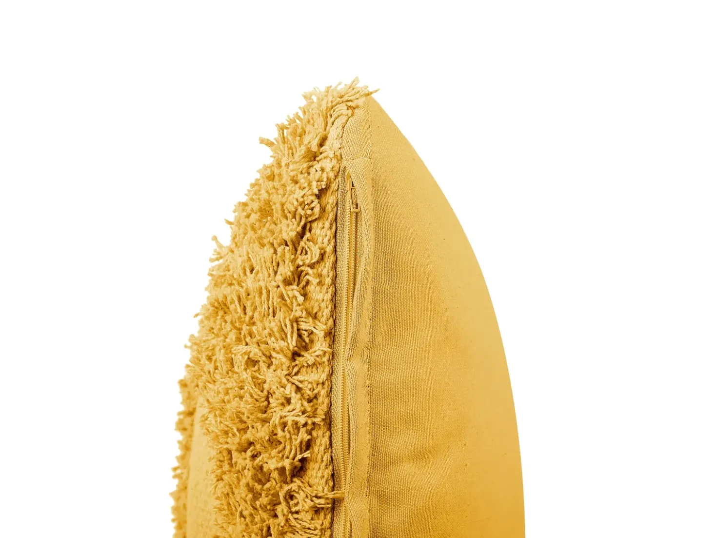 Set di 2 cuscini RHOEO Cotone 45 x 45 cm Giallo Trama geometrica