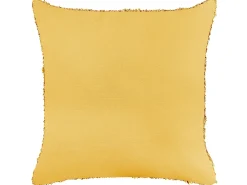 Set di 2 cuscini RHOEO Cotone 45 x 45 cm Giallo Trama geometrica