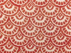 Set di 2 cuscini RHUS Cotone 45 x 45 cm Rosso Trama geometrica